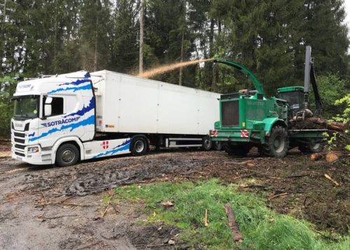 trasporto trucioli di legno